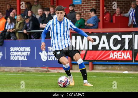 Alfreton, UK. 06th July, 2024. Olaf Kobacki during the Alfreton Town FC v Sheffield Wednesday FC friendly match at the Impact Arena, Alfreton, Derbyshire, Englan, United Kingdom on 6 July 2024 Credit: Every Second Media/Alamy Live News Stock Photo