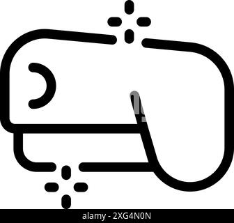 Icon of a contactless payment system using nfc technology Stock Vector