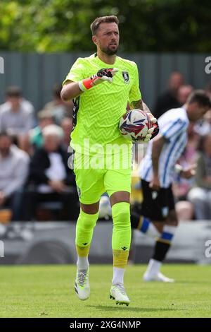 Alfreton, UK. 06th July, 2024. Ben Hamer Goalkeeper during the Alfreton Town FC v Sheffield Wednesday FC friendly match at the Impact Arena, Alfreton, Derbyshire, Englan, United Kingdom on 6 July 2024 Credit: Every Second Media/Alamy Live News Stock Photo