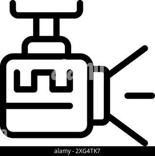 Professional camera filming a live event, ensuring high quality footage for broadcasting Stock Vector