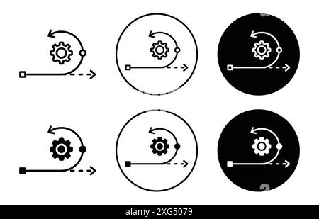 Agile icon vector logo set collection for web app ui Stock Vector