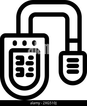 Electronic car key using remote control opening system with buttons locking and unlocking doors Stock Vector