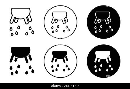Cow Udder icon vector logo set collection for web app ui Stock Vector