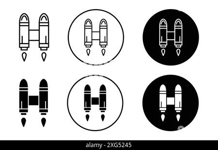 Jetpack icon vector logo set collection for web app ui Stock Vector