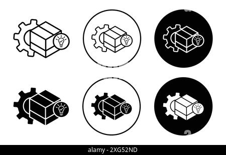 product development icon vector logo set collection for web app ui Stock Vector