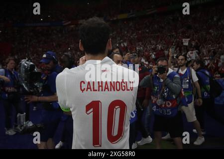 Berlin, Germany, 6, July, 2024. Hakan Çalhanoğlu greets his public during the match between Netherlands vs Türkiye. Uefa Euro 2024 Germany. Round of 8. Credit: Fabideciria/Alamy Live News Stock Photo