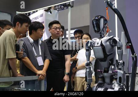 SHANGHAI, CHINA - JULY 4, 2024 - Visitors visit to learn about the AI ...