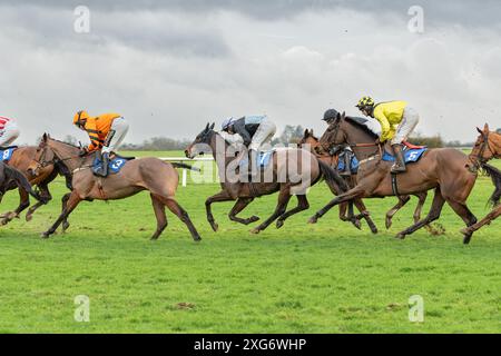 Third race at Wincanton, January 8th 2022 Stock Photo