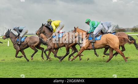 Third race at Wincanton, January 8th 2022 Stock Photo