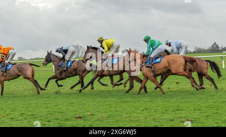 Third race at Wincanton, January 8th 2022 Stock Photo