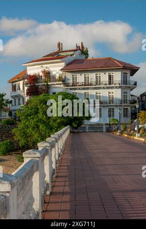 The old town area known as Casco Viejo in Panama City, Panama, Central America - stock photo Stock Photo