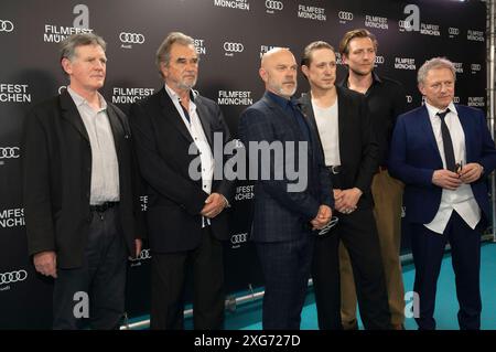 Christian Kaiser, Gast, Attila Georg Borlan, Timo Jacobs, Matthias Zera und Axel Pape bei der Premiere des Kinofilms Die Ermittlung auf dem 41. Filmfest München 2024 im Gloria Palast. München, 06.07.2024 *** Christian Kaiser, guest, Attila Georg Borlan, Timo Jacobs, Matthias Zera and Axel Pape at the premiere of the feature film Die Ermittlung at the 41 Filmfest München 2024 in the Gloria Palast Munich, 06 07 2024 Foto:xN.xKolinzx/xFuturexImagex ermittlung 4752 Stock Photo