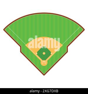 Baseball field illustration Stock Vector Image & Art - Alamy