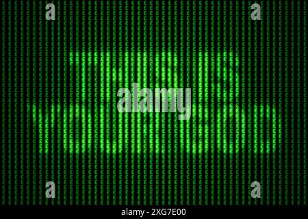 Subliminal message "This is your God" hidden in a Pound pattern. Stock Photo