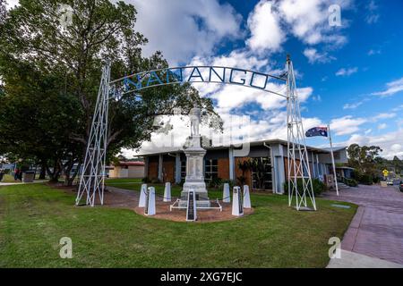 Nanango, QLD, Australia - War memorial in the town centre Stock Photo