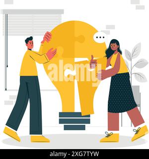 Collaboration concept illustration Stock Vector