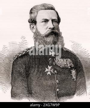 Frederick III, 1831 – 1888. German Emperor and King of Prussia. From Cassell's Illustrated History of England, published c. 1880. Stock Photo