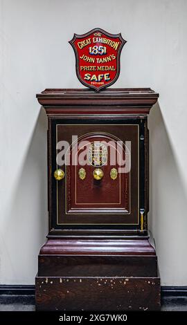 John Tann antique safe at the London Silver Vaults ,Chancery Lane , London , UK Stock Photo