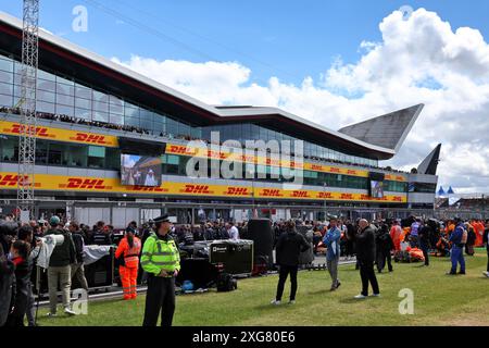 Silverstone, UK. 07th July, 2024. Grid atmosphere. 07.07.2024. Formula 1 World Championship, Rd 12, British Grand Prix, Silverstone, England, Race Day. Photo credit should read: XPB/Alamy Live News. Stock Photo