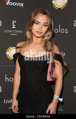 Hannah Howland attends National Film Awards at Porchester Hall in