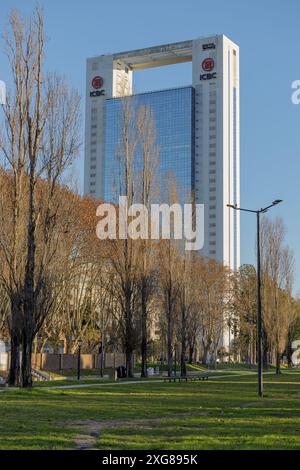 Buenos Aires, Argentina; June 29th 2024: ICBC bank building in the city of Buenos Aires. Stock Photo