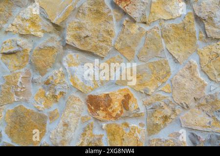 Old stone wall texture background, pattern Stock Photo