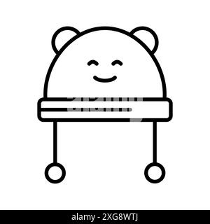 Baby hat icon vector logo set collection for web app ui Stock Vector