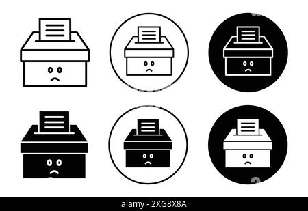 Complaint box icon vector logo set collection for web app ui Stock Vector