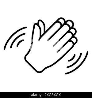 Clapping hands vector logo set collection for web app ui Stock Vector
