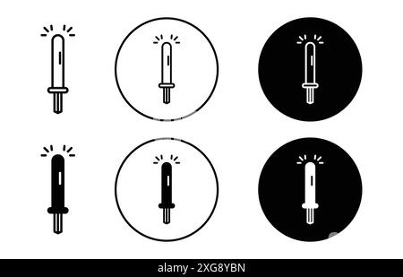light stick icon vector logo set collection for web app ui Stock Vector