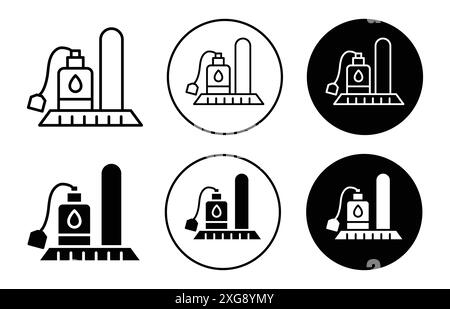 Sump Pump icon vector logo set collection for web app ui Stock Vector