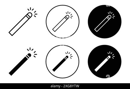 Retouch icon vector logo set collection for web app ui Stock Vector