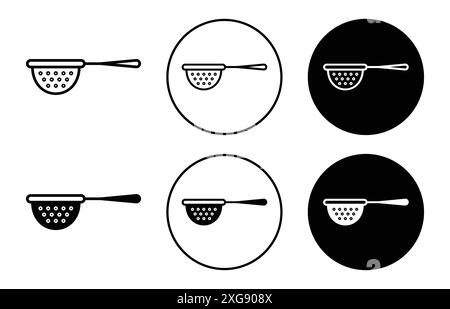 sieve icon vector logo set collection for web app ui Stock Vector