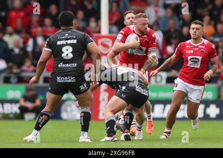 Manchester, UK. 07th July, 2024. The Salford Community Stadium, Stadium Way Eccles, Salford, Manchester, 7th July 2024. Betfred Super League Salford Red Devils vs Hull FC Brad Singleton of Salford Red Devils Credit: Touchlinepics/Alamy Live News Stock Photo