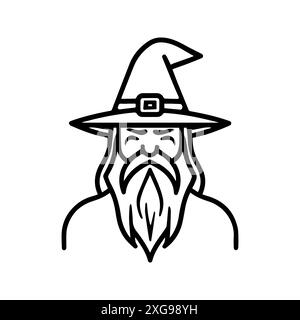 magician wizard hat game pixel art vector illustration Stock Vector ...
