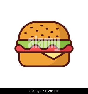 hamburger icon vector design template in white background Stock Vector