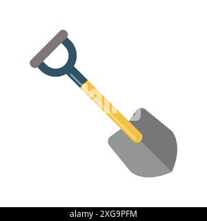 shovel icon vector design template in white background Stock Vector