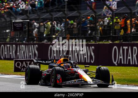 Silverstone, UK. 07th July, 2024. Max Verstappen (NED) - Oracle Red Bull Racing - Red Bull RB20 - Honda RBPT during the Race on day 4, Sunday july 7, 2024 of the formula 1 qatar airways british grand prix 2024, scheduled to take place at the silverstone circuit from July 5 to July 7, 2024. (Photo by Alessio De Marco/Sipa USA) Credit: Sipa USA/Alamy Live News Stock Photo