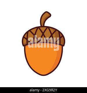 acorn icon vector design template in white background Stock Vector