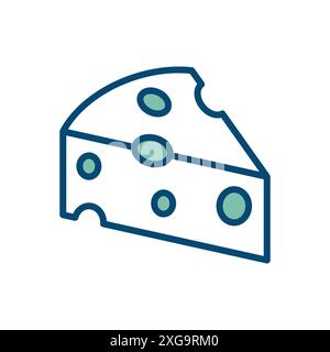 cheese icon vector design template in white background Stock Vector