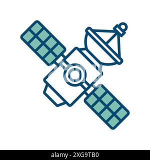 satellite icon vector design template in white background Stock Vector