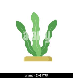 seaweed icon vector design template in white background Stock Vector