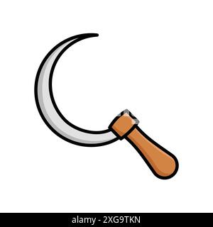 sickle icon vector design template in white background Stock Vector