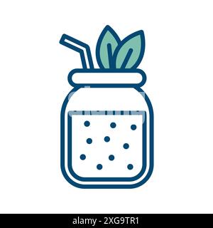 smoothie icon vector design template in white background Stock Vector