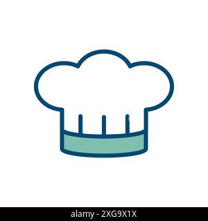 chef hat icon vector design template in white background Stock Vector