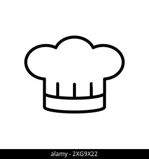 chef hat icon vector design template in white background Stock Vector