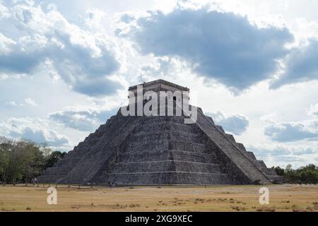 Pyramid El Castillo, Temple of Kukulcan, Chichen Itza, mexico Stock Photo