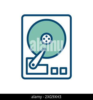 hard disk drive icon vector design template in white background Stock Vector