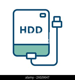 hard disk drive icon vector design template in white background Stock Vector