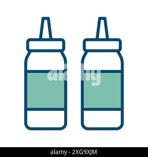 ketchup icon vector design template in white background Stock Vector